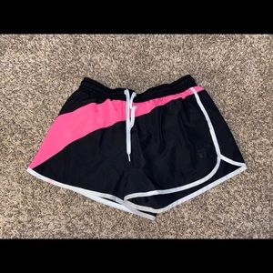 Black and pink shorts